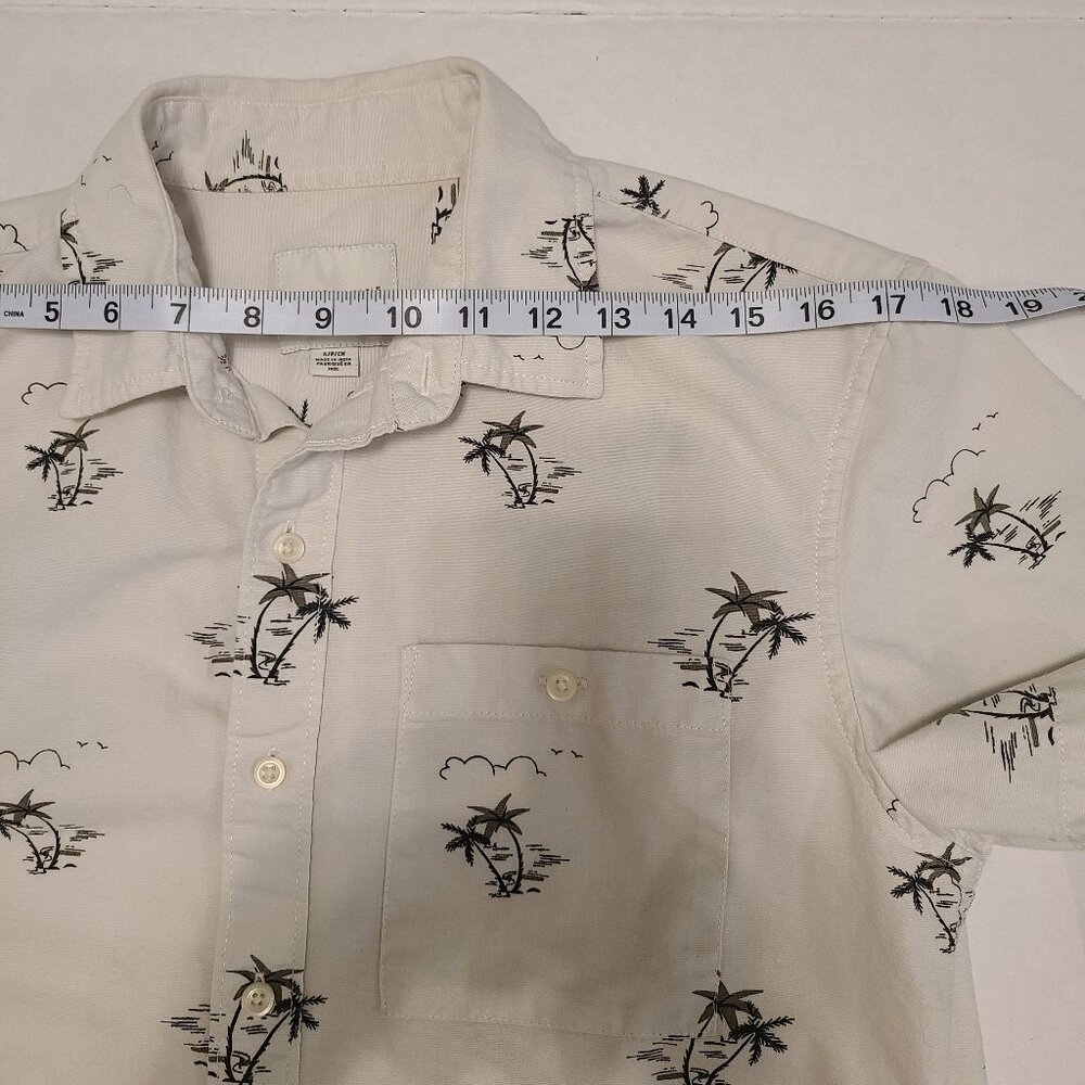 American Eagle Palm Tree Print Button-Up Shirt - Men's Small - Picture 9 of 13